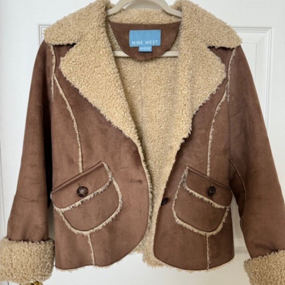 Ninewest Sherpa Duffle Jacket